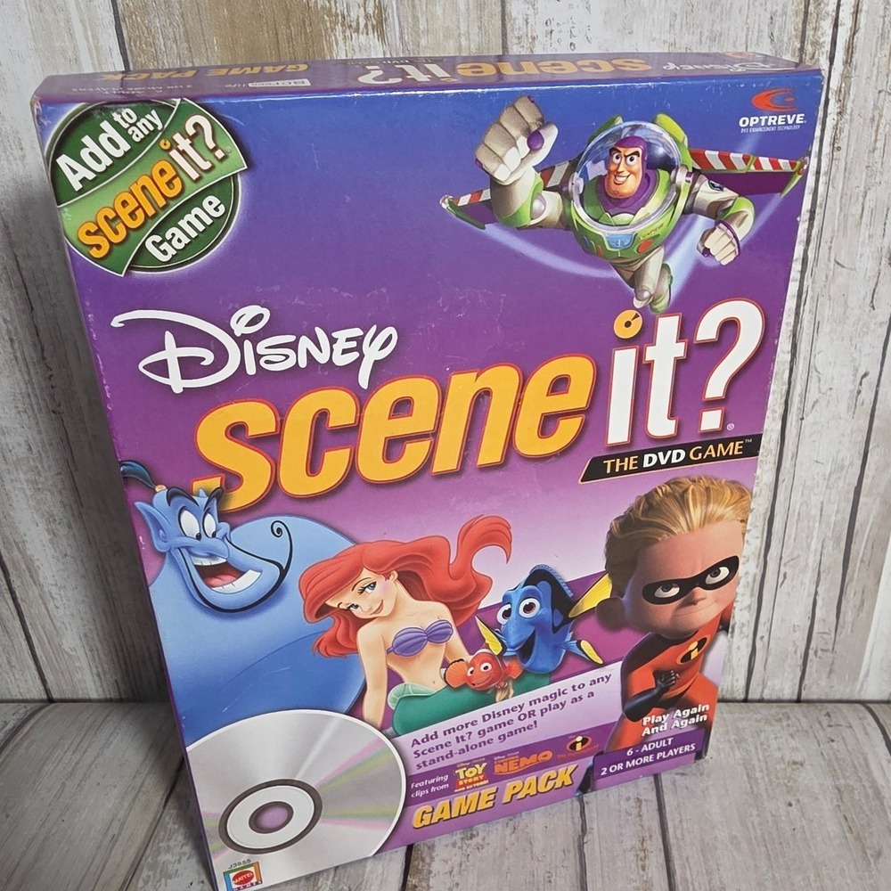 Disney Scene It? The DVD Game Pack Trivia Expansion Mattel Screenlife J3855 2005